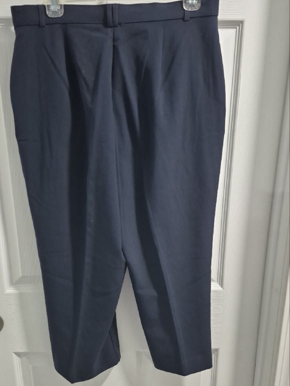 Investments Women's Navy Dress Capris Pants - Tailored Pleat Front - Picture 6 of 6